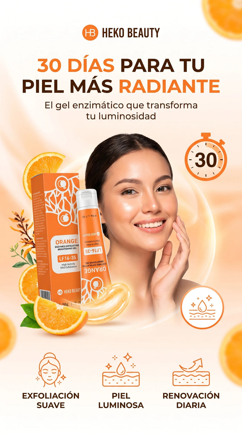 GEL EXFOLIANTE CON ENZIMA DE NARANJA ORA