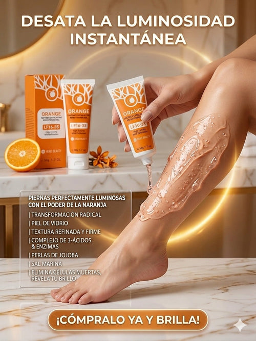 Gel exfoliante con enzima de naranja